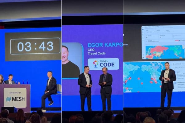 🎤 12 finalists, one stage in New York: Travel Code pitched at Business Travel Show America